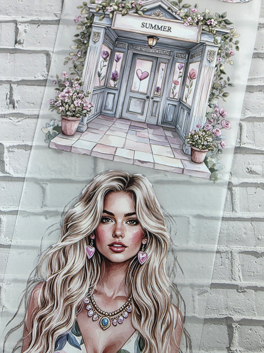 PET Tape 3D Stickerband Summer city 7cm x 1,50m