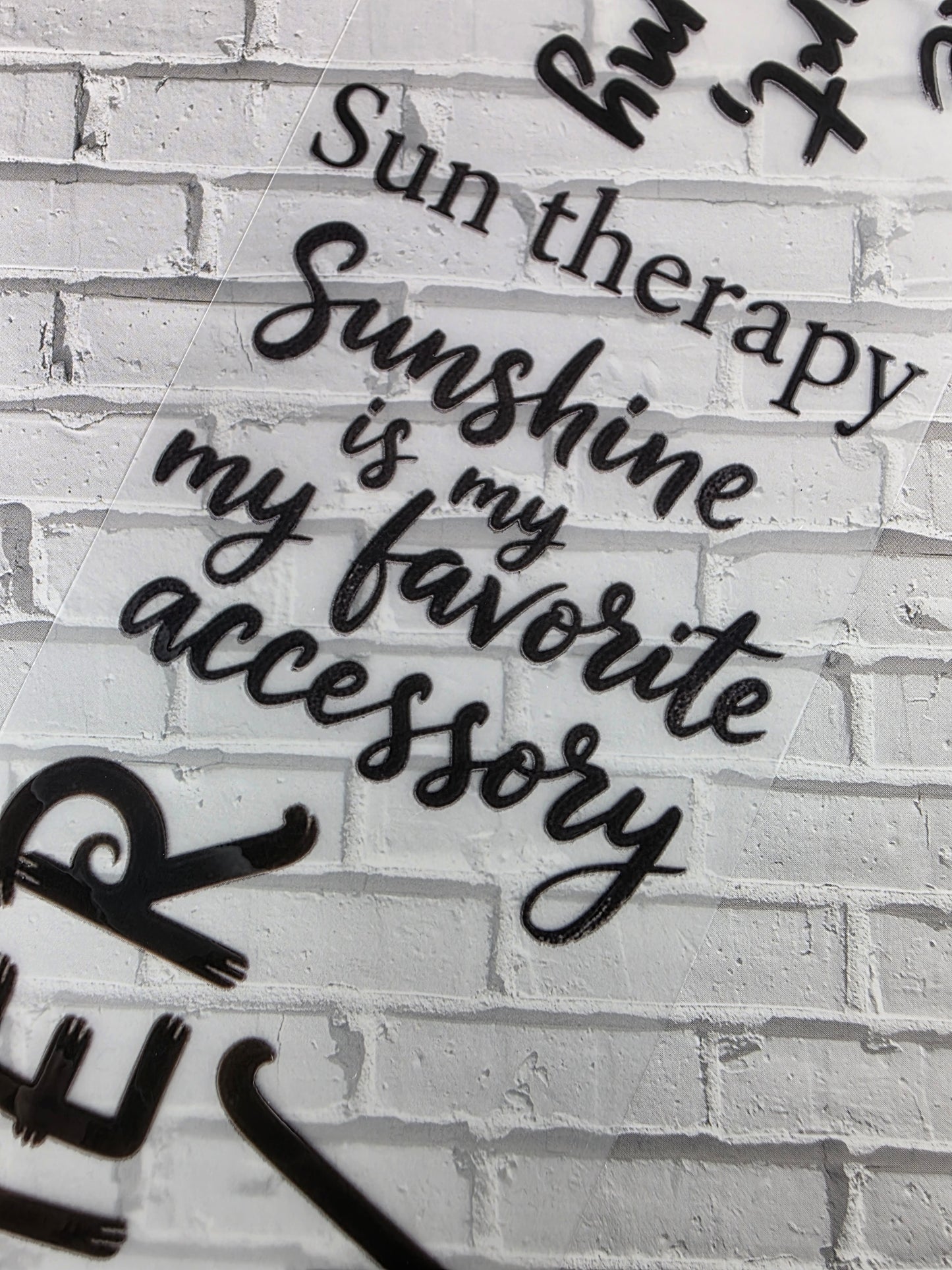 PET Tape 3D Stickerband Summer quotes 7cm x 1,50m