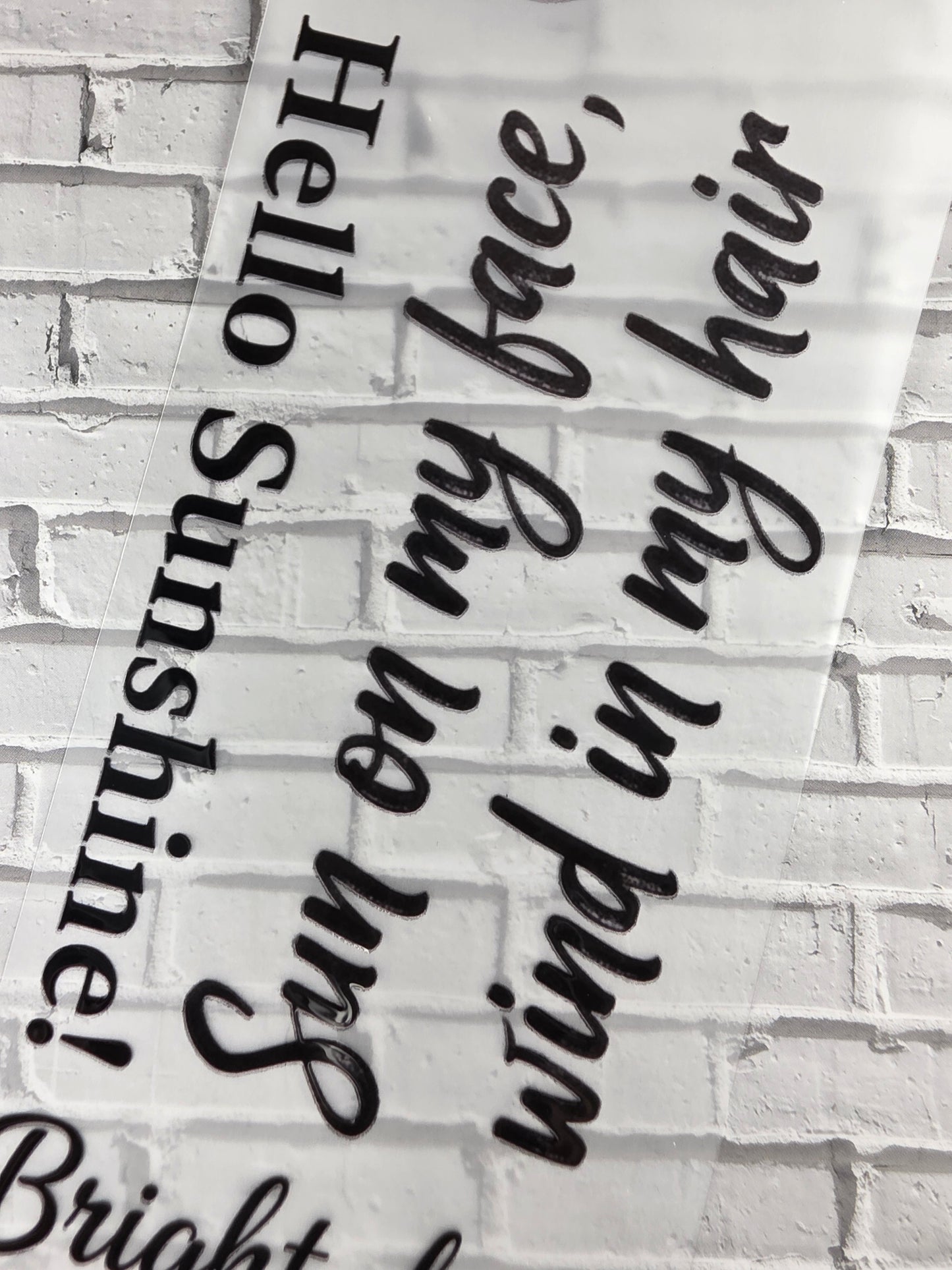PET Tape 3D Stickerband Summer quotes 7cm x 1,50m