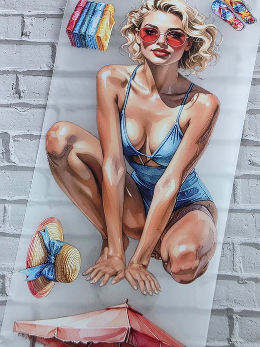 PET Tape 3D Stickerband Beach day 7cm x 1,50m