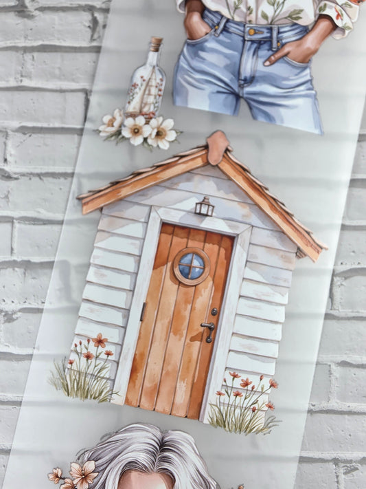 PET Tape 3D Stickerband Flowery summer 7cm x 1,50m