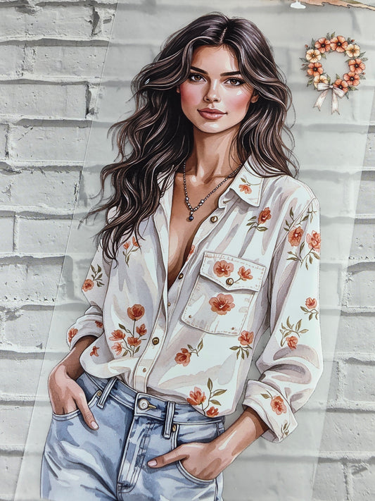 PET Tape 3D Stickerband Flowery summer 7cm x 1,50m