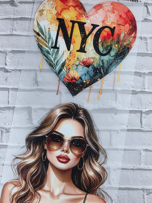 PET Tape 3D Stickerband New York Ladies summer edition 7cm x 1,50m