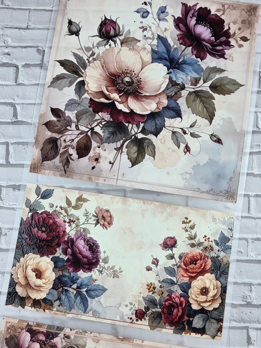 PET Tape XL 3D Stickerband Floral journaling paper 12cm x 1,50m