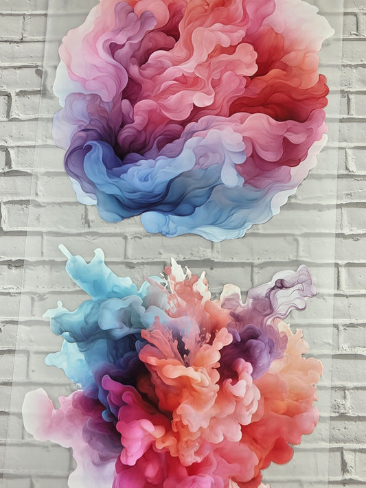 PET Tape XL 3D Stickerband Colourful smoke 12cm x 1,50m