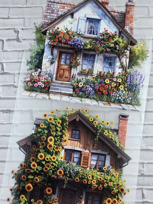 PET Tape XL 3D Stickerband Summer houses 12cm x 1,50m