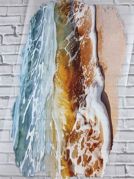 PET Tape XL 3D Stickerband Beach backgrounds 12cm x 1,50m