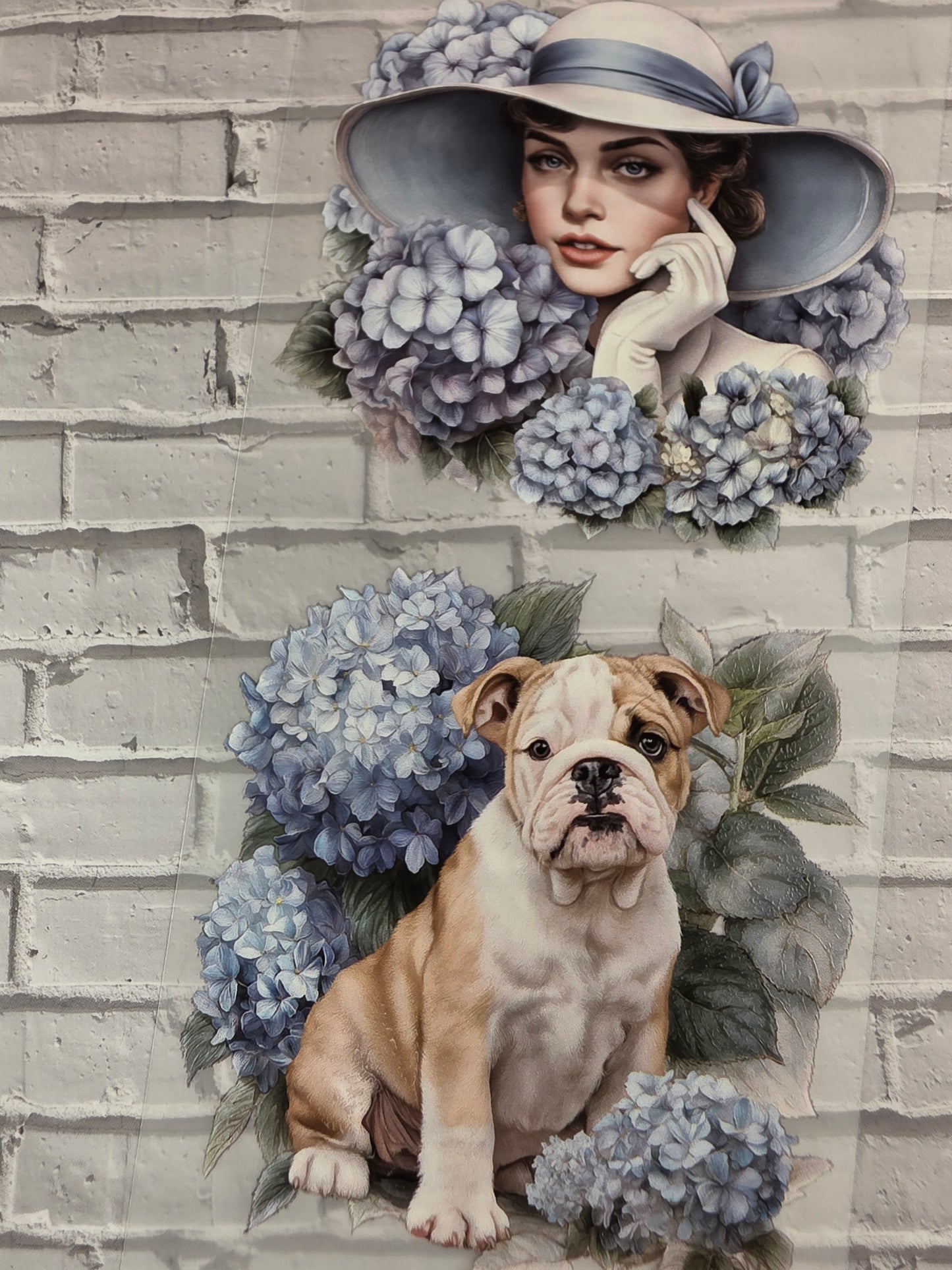 PET Tape 3D Stickerband Hydrangea 7cm x 1,50m