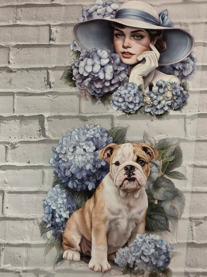 PET Tape 3D Stickerband Hydrangea 7cm x 1,50m