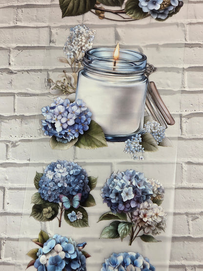 PET Tape 3D Stickerband Hydrangea 7cm x 1,50m