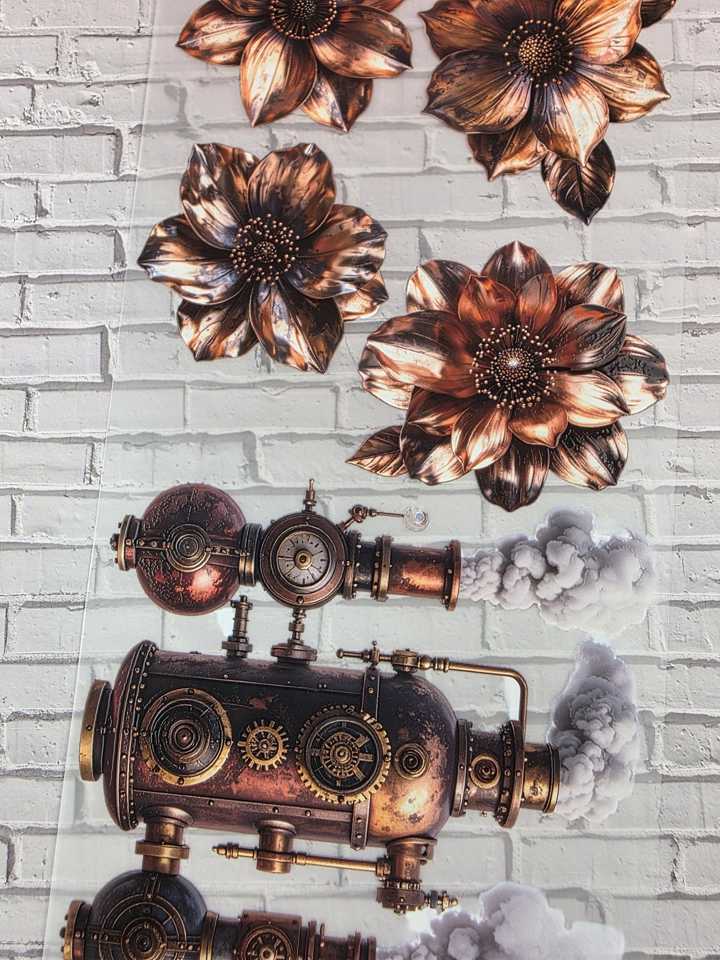 PET Tape XL 3D Stickerband Building Set Steampunk 12cm x 1,50m