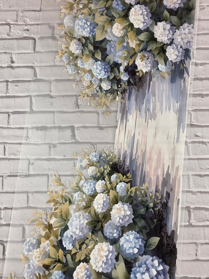 PET Tape XL 3D Stickerband Hydrangea backgrounds 12cm x 1,50m