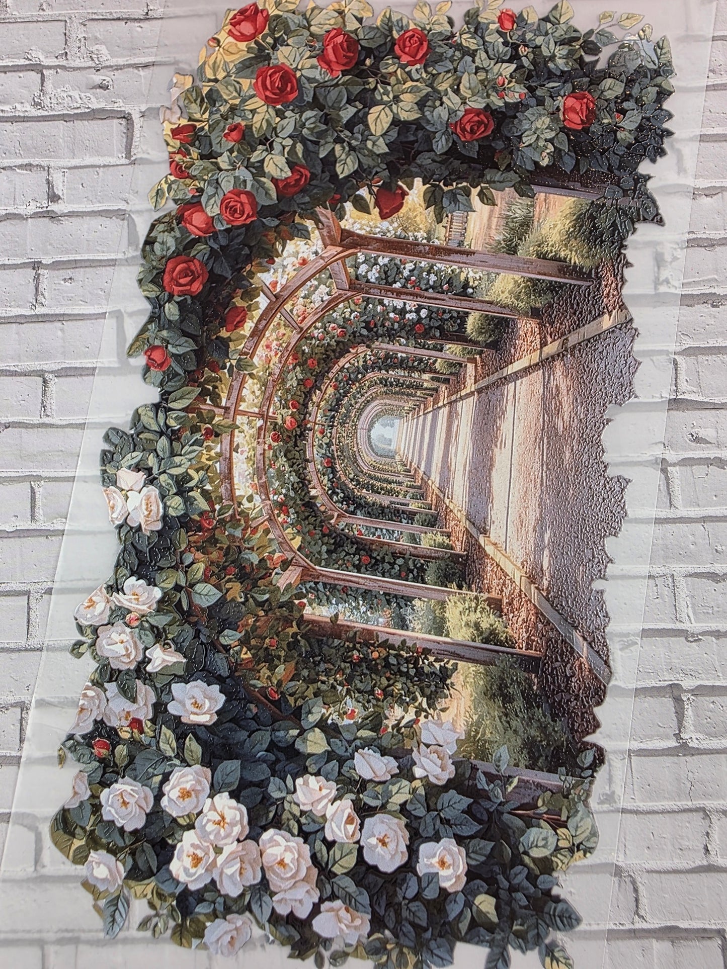 PET Tape XL 3D Stickerband Rosegarden 12cm x 1,50m