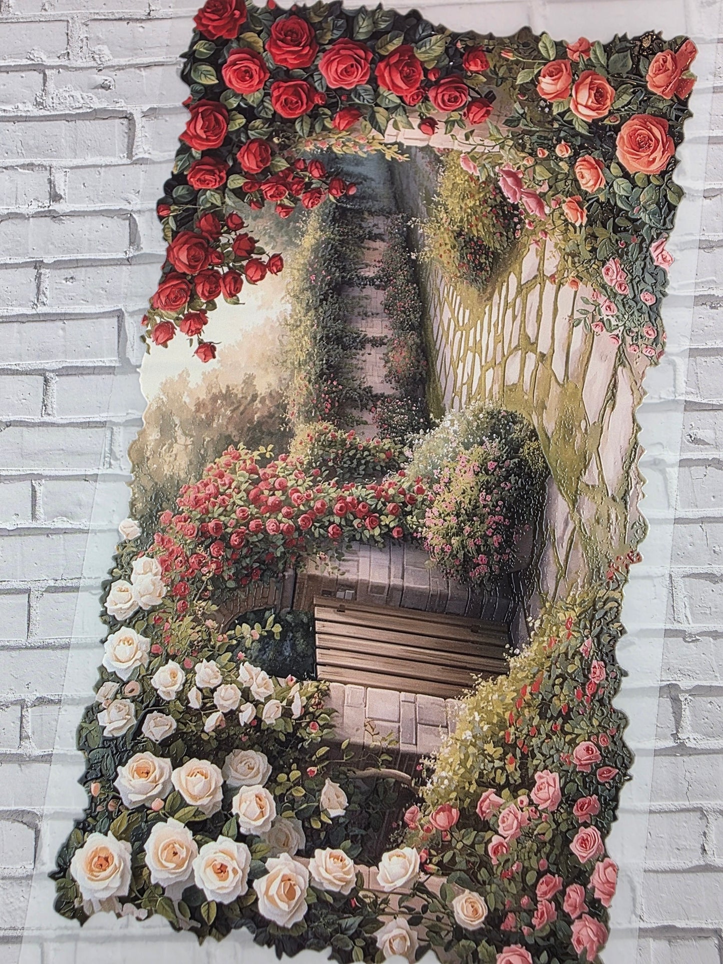 PET Tape XL 3D Stickerband Rosegarden 12cm x 1,50m