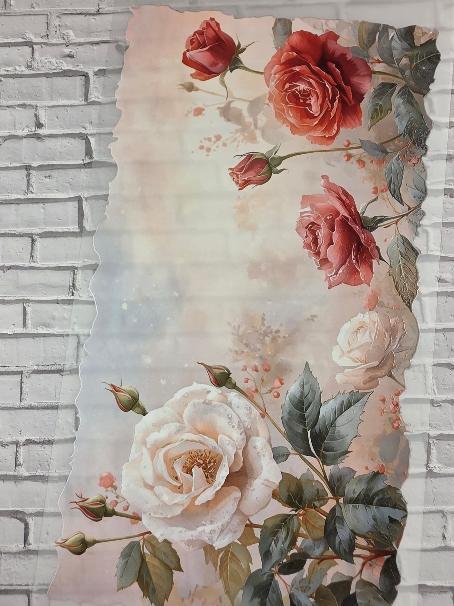 PET Tape XL 3D Stickerband Rosegarden 12cm x 1,50m