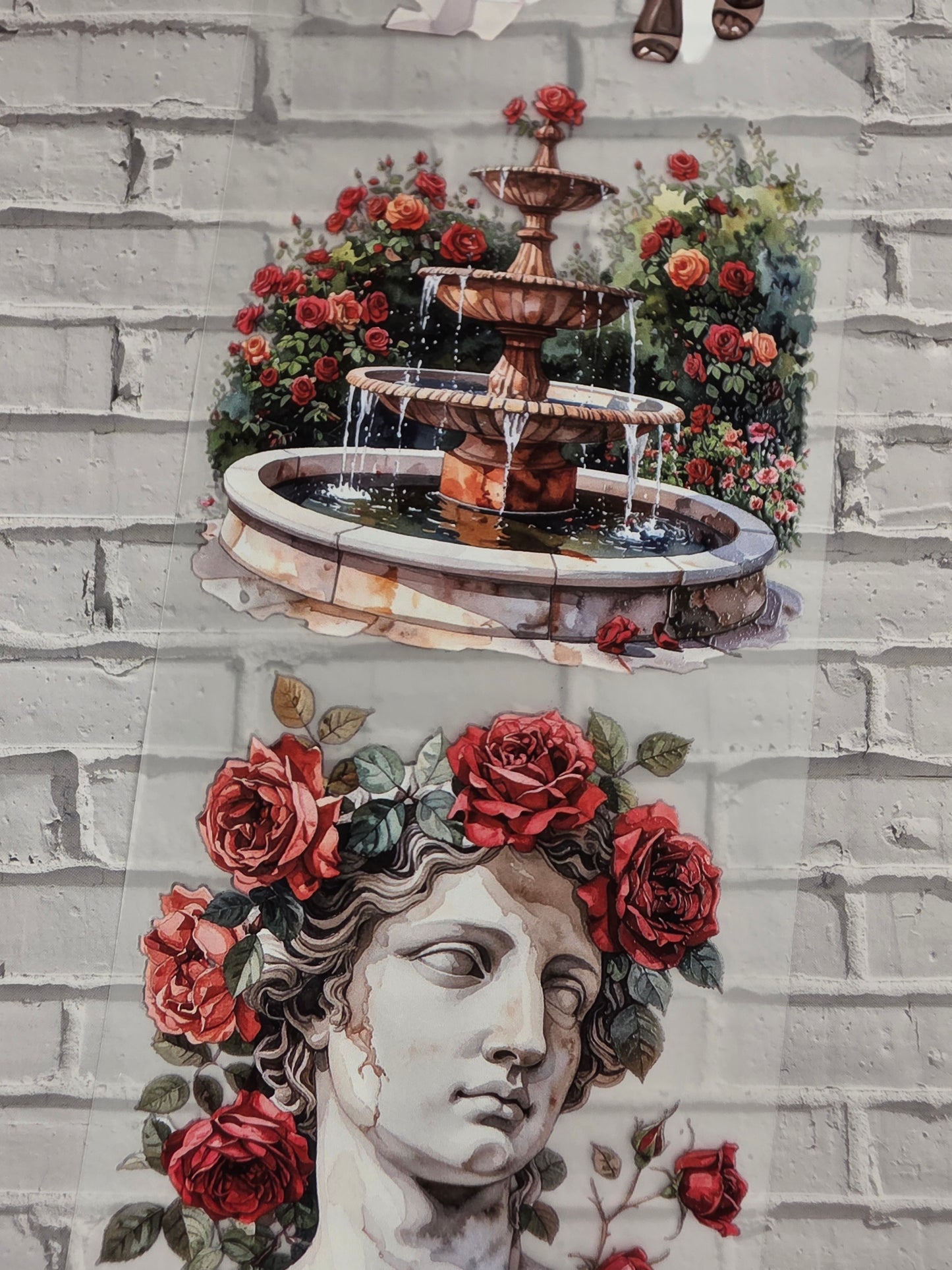 PET Tape 3D Stickerband Rosegarden 7cm x 1,50m