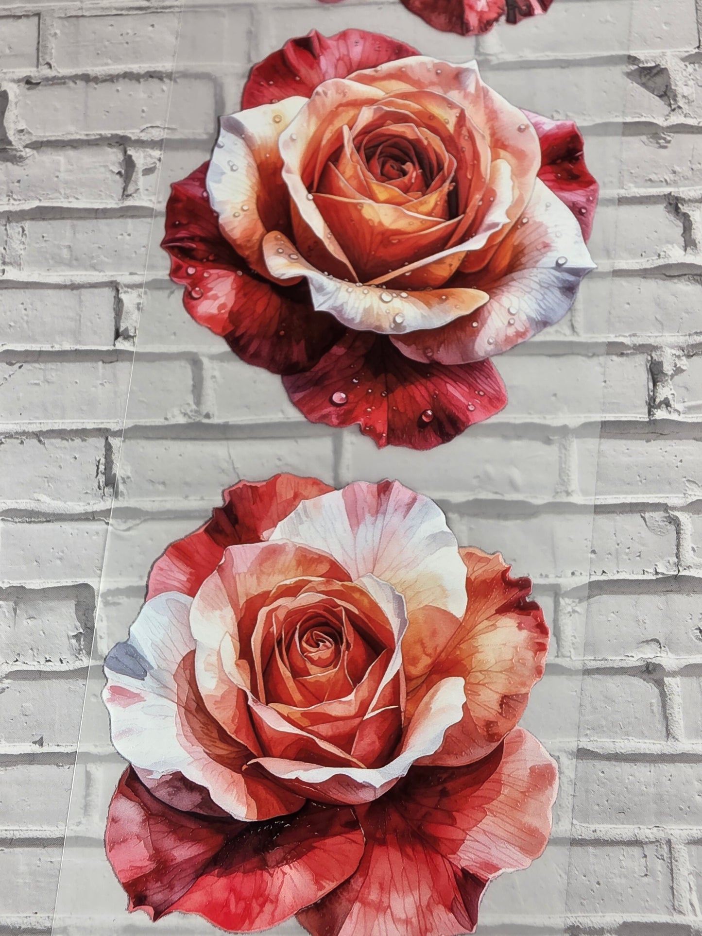 PET Tape 3D Stickerband Roses 7cm x 1,50m