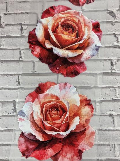 PET Tape 3D Stickerband Roses 7cm x 1,50m