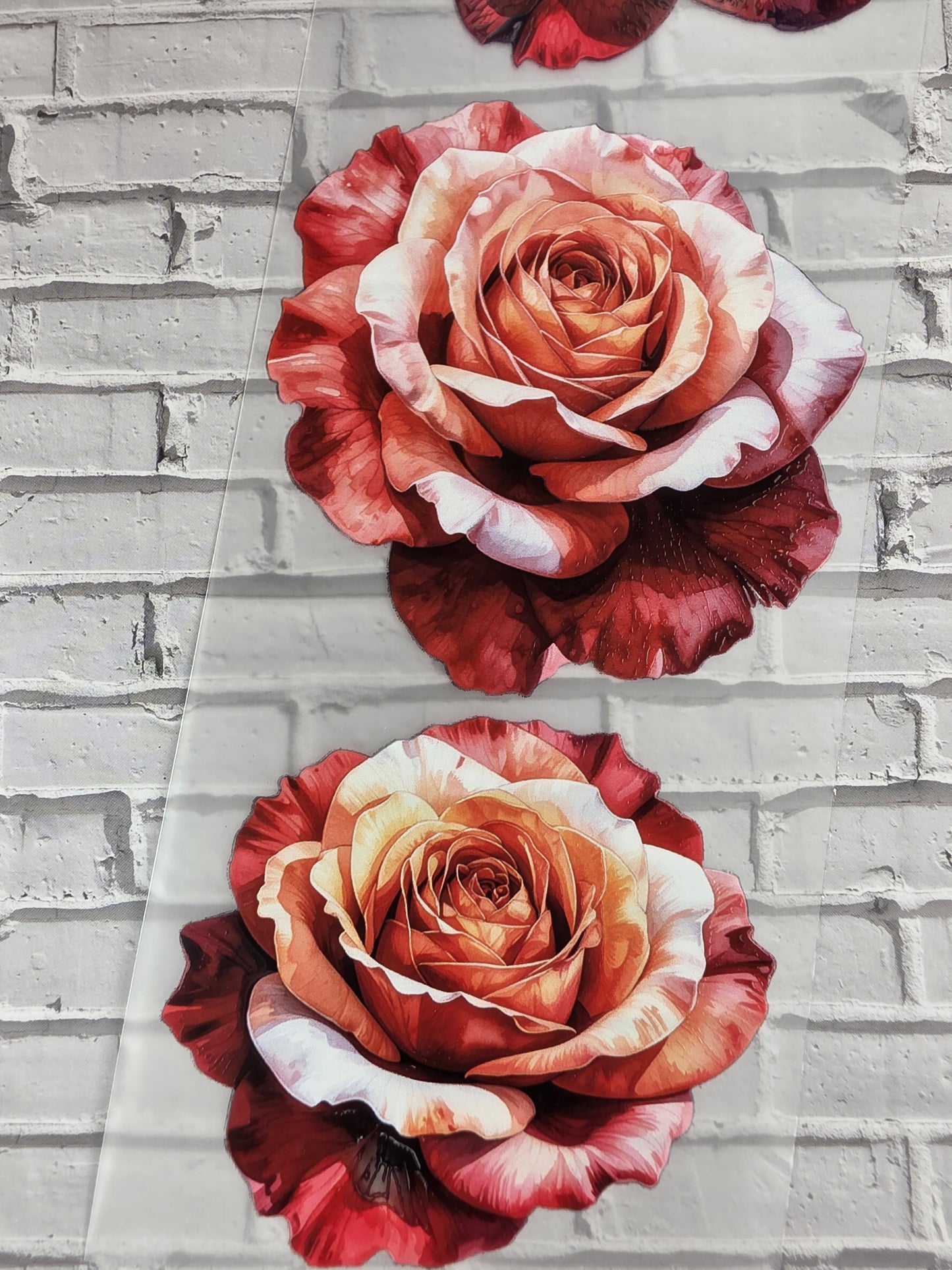 PET Tape 3D Stickerband Roses 7cm x 1,50m
