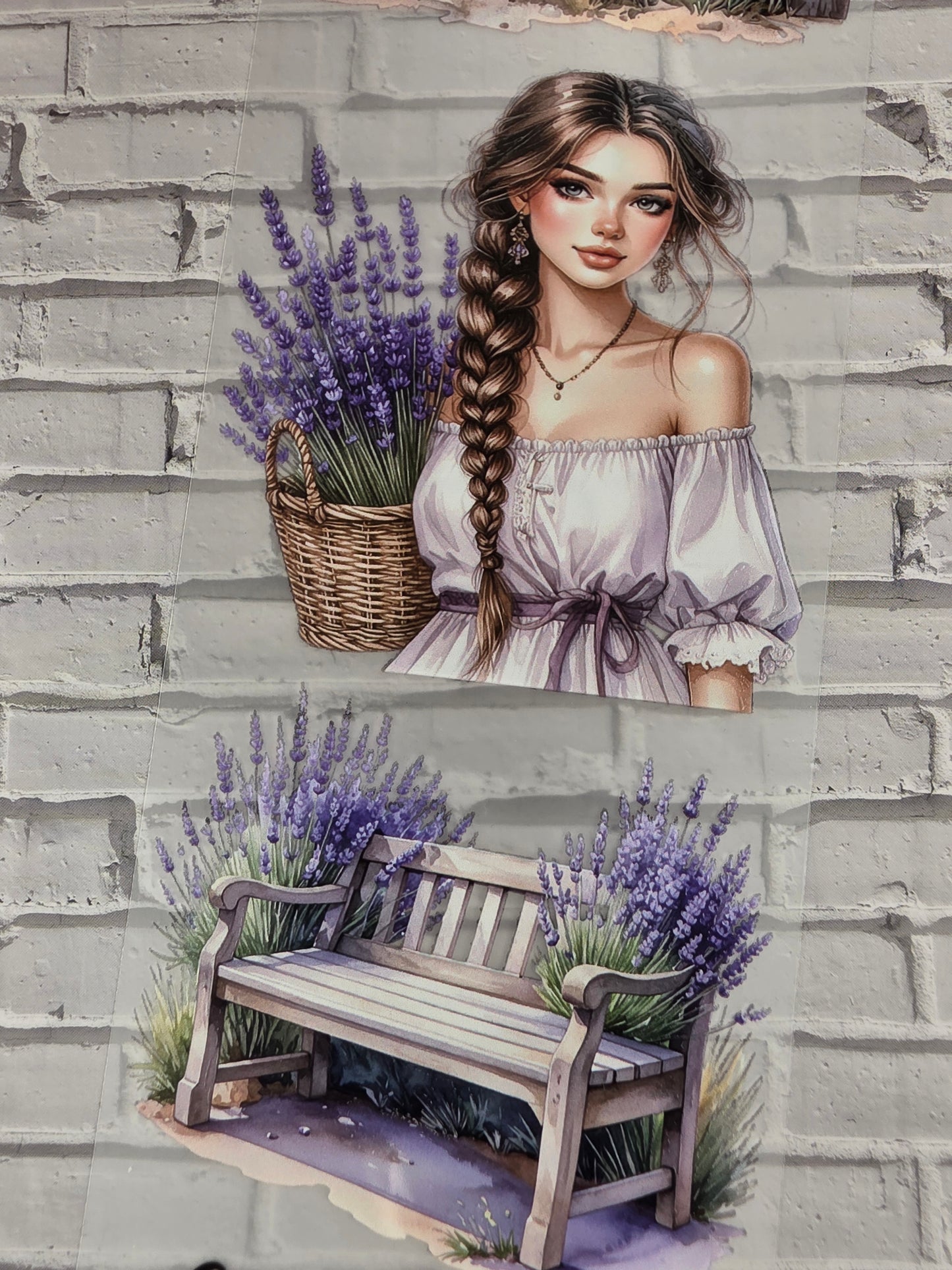 PET Tape 3D Stickerband Lavender 7cm x 1,50m