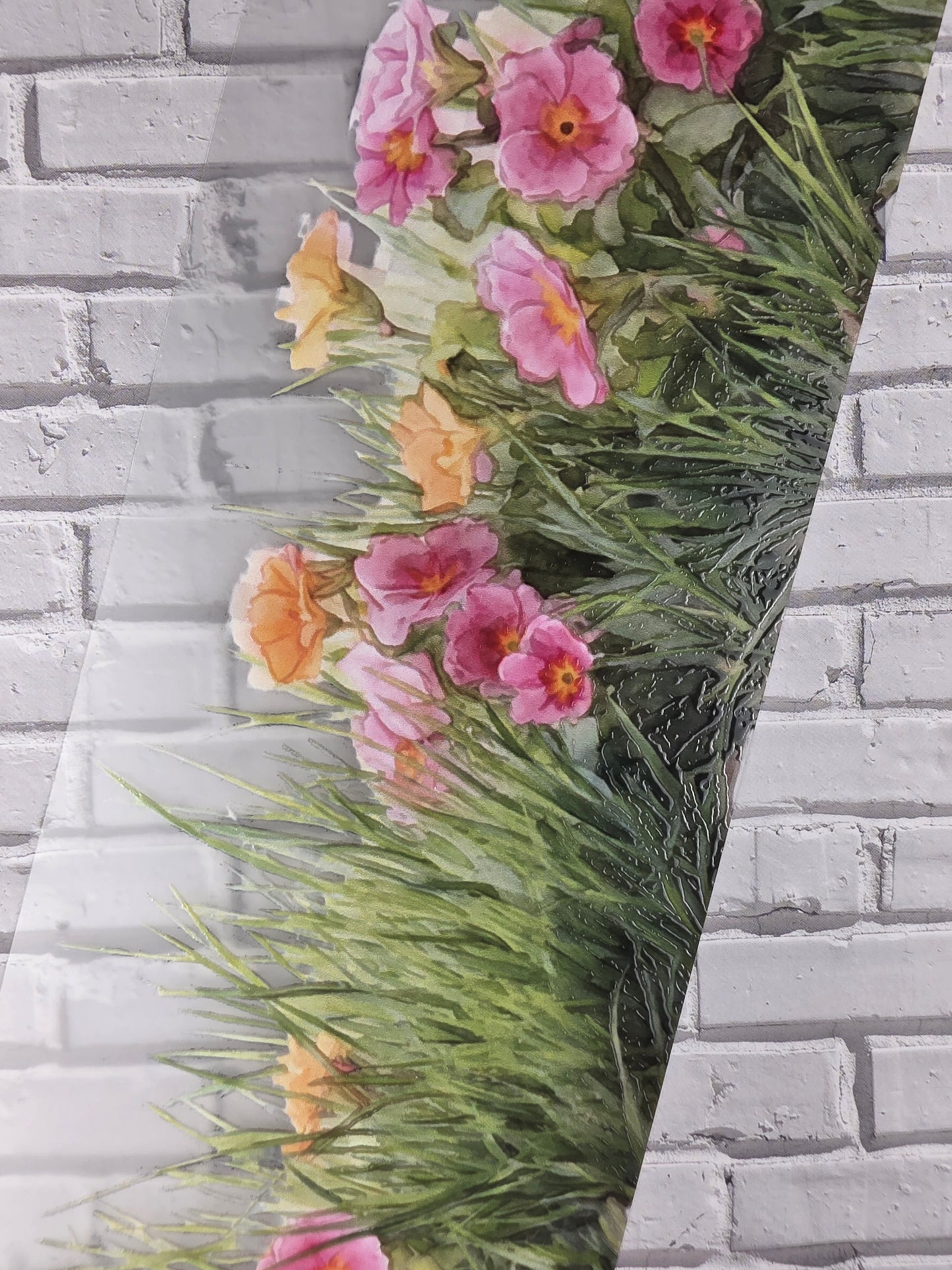PET Tape 3D Stickerband Summer Grass border 7cm x 1,50m