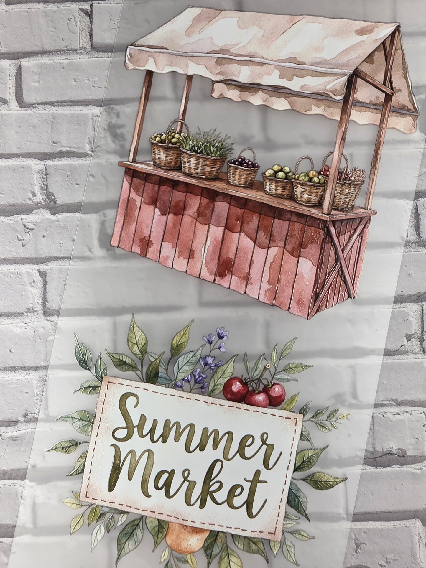 PET Tape 3D Stickerband Sunwashed market 7cm x 1,50m