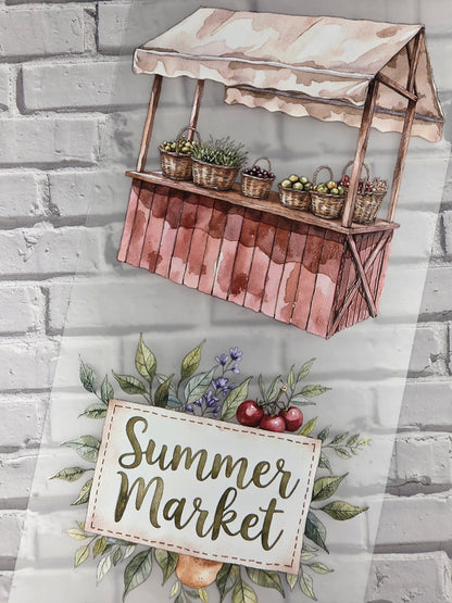 PET Tape 3D Stickerband Sunwashed market 7cm x 1,50m