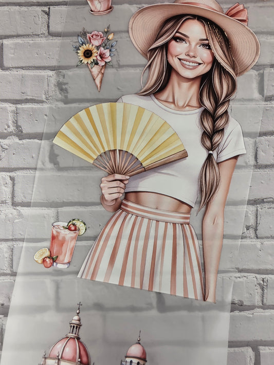 PET Tape 3D Stickerband Barcelona Summer 7cm x 1,50m