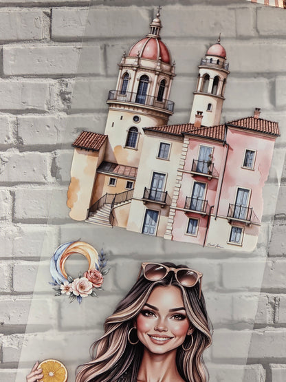 PET Tape 3D Stickerband Barcelona Summer 7cm x 1,50m