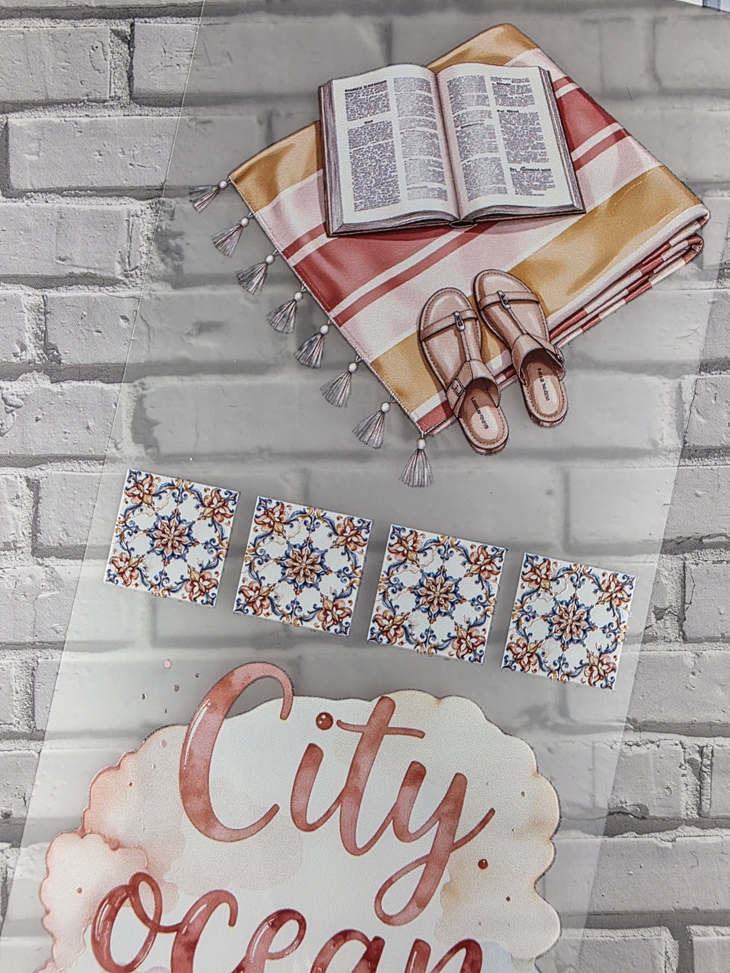 PET Tape 3D Stickerband Barcelona Summer 7cm x 1,50m