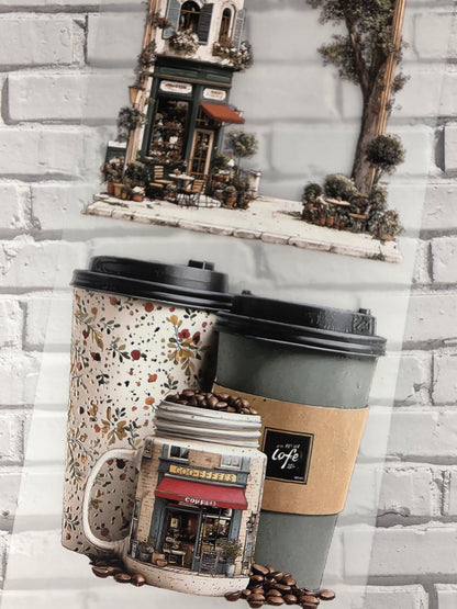 PET Tape 3D Stickerband 90´s Coffee girl 7cm x 1,50m