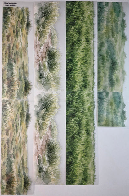 PET Tape 3D Stickerband Grass border 7cm x 1,50m