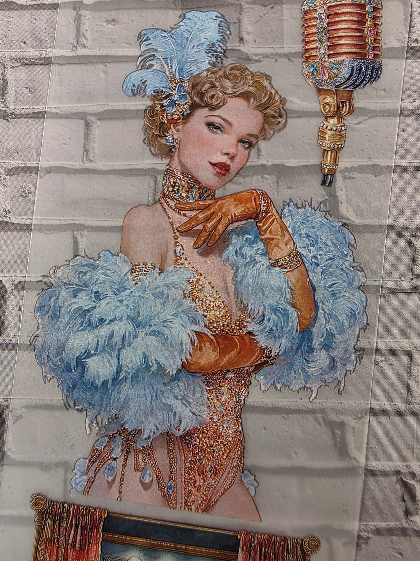 PET Tape 3D Stickerband Showgirls 7cm x 1,50m