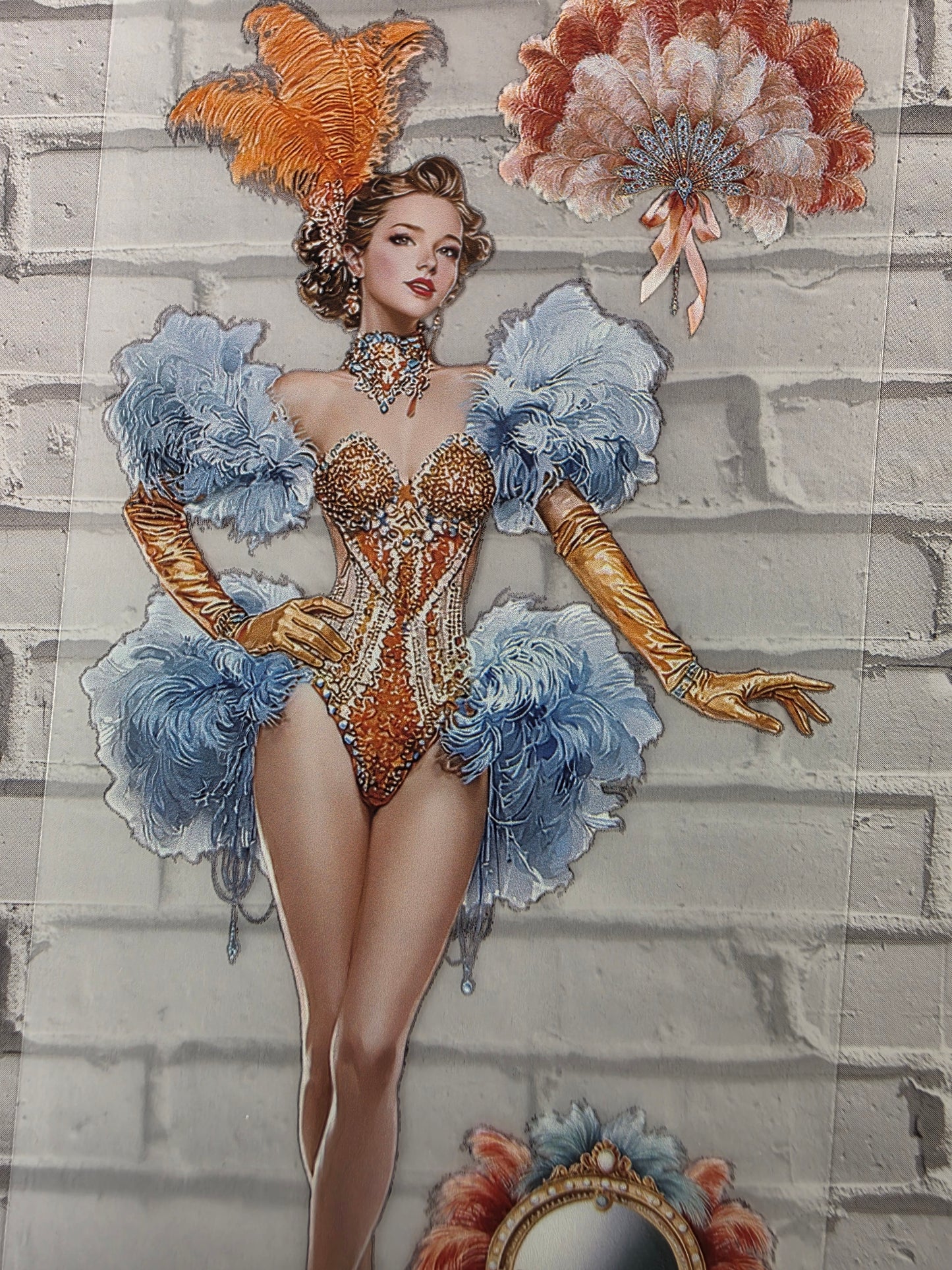 PET Tape 3D Stickerband Showgirls 7cm x 1,50m