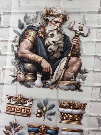 PET Tape 3D Stickerband NickisCollageArt Greek Mythologie 7cm x 1,50m