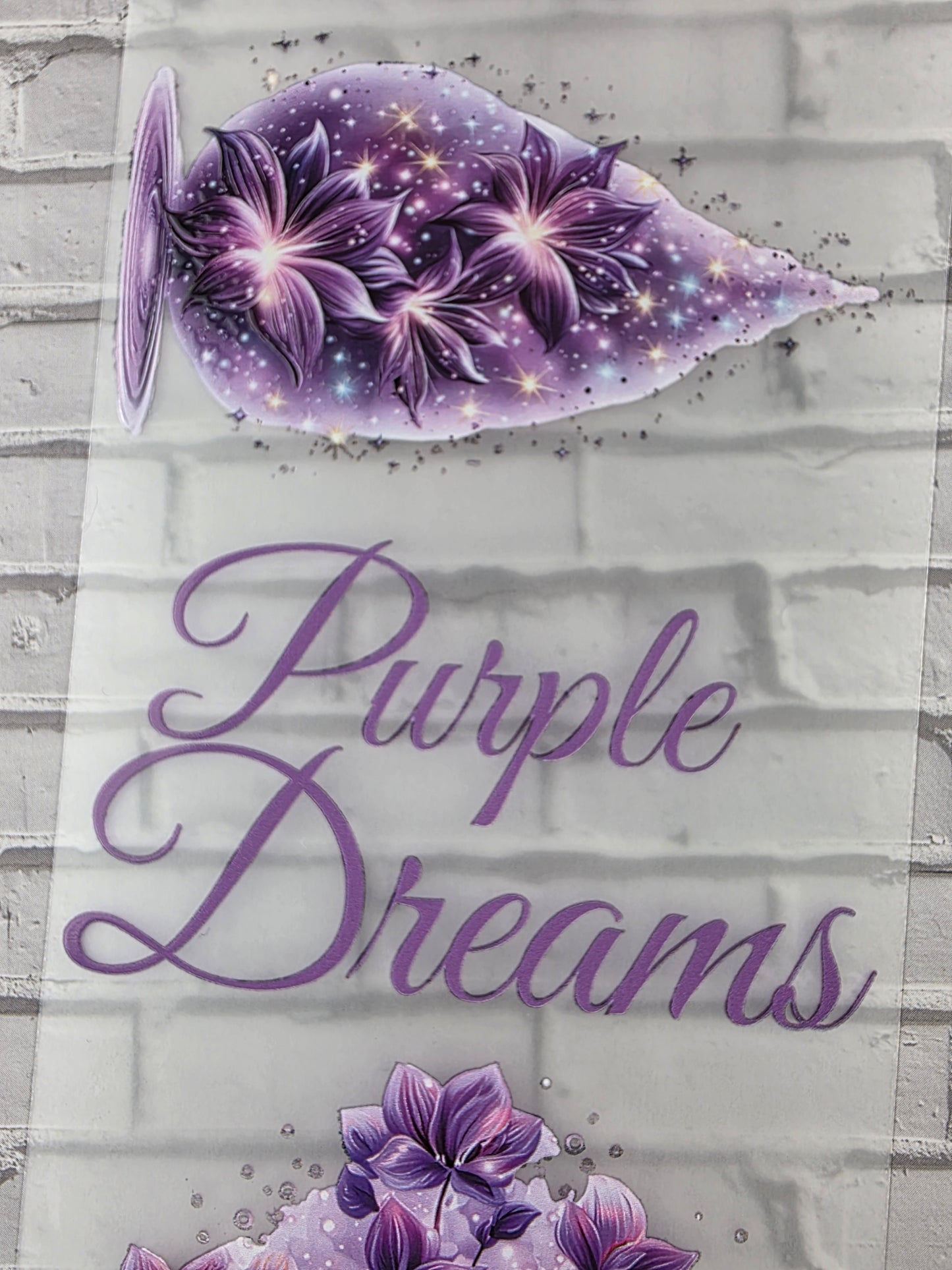 PET Tape 3D Stickerband Glowing Purple 7cm x 1,50m