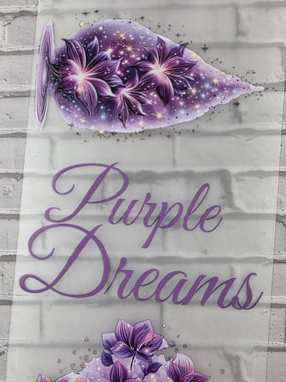 PET Tape 3D Stickerband Glowing Purple 7cm x 1,50m