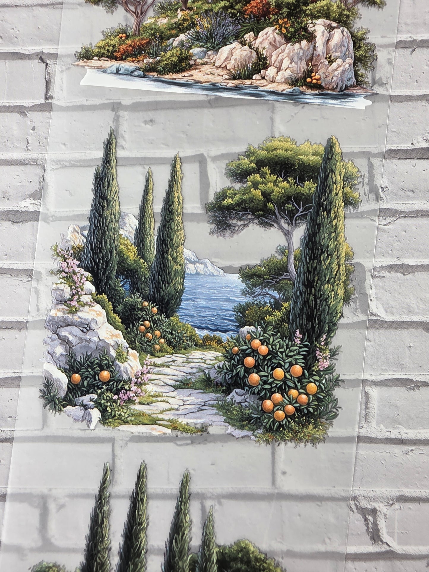 PET Tape 3D Stickerband NickisCollageArt Greek nature 7cm x 1,50m