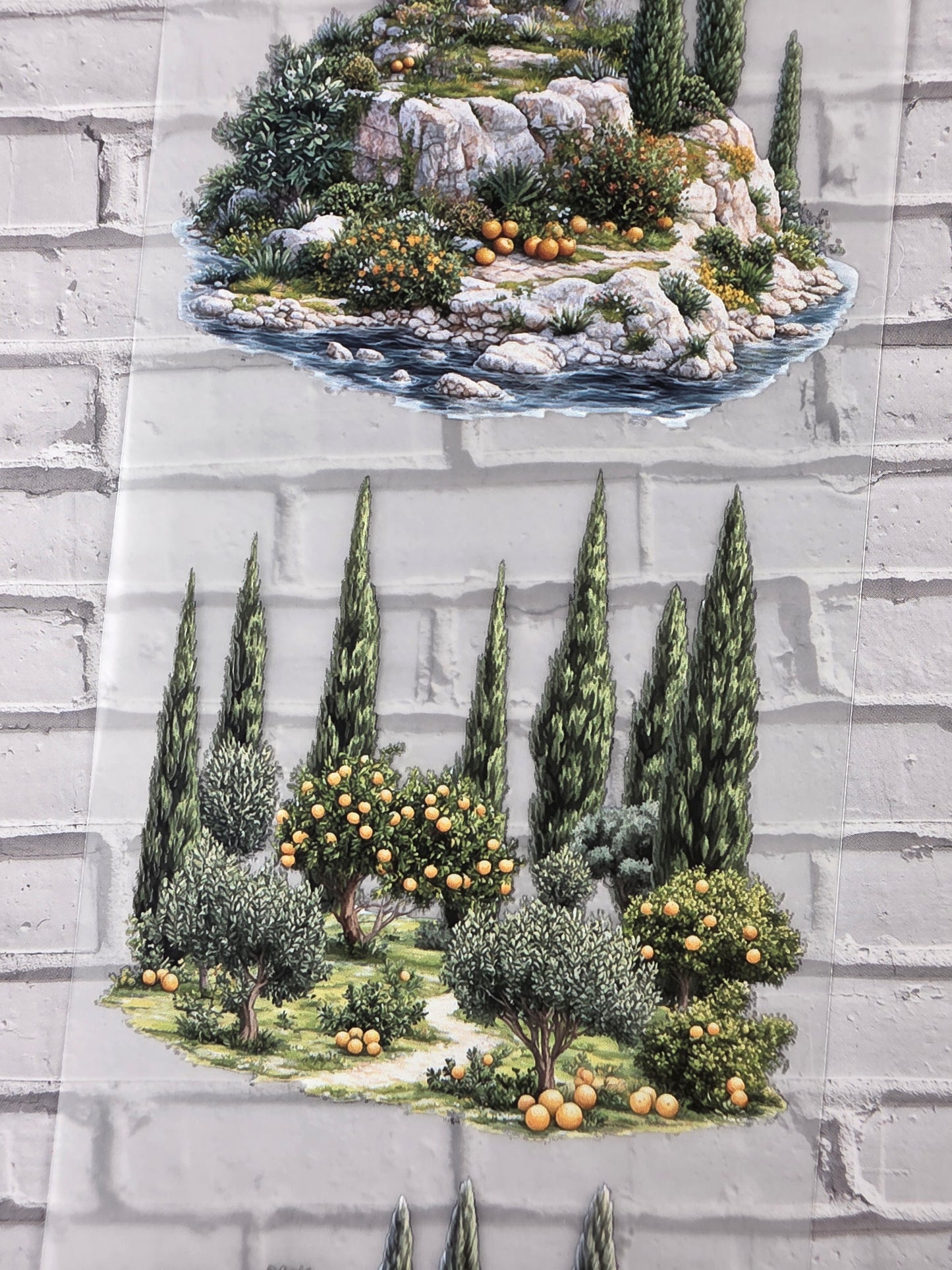 PET Tape 3D Stickerband NickisCollageArt Greek nature 7cm x 1,50m
