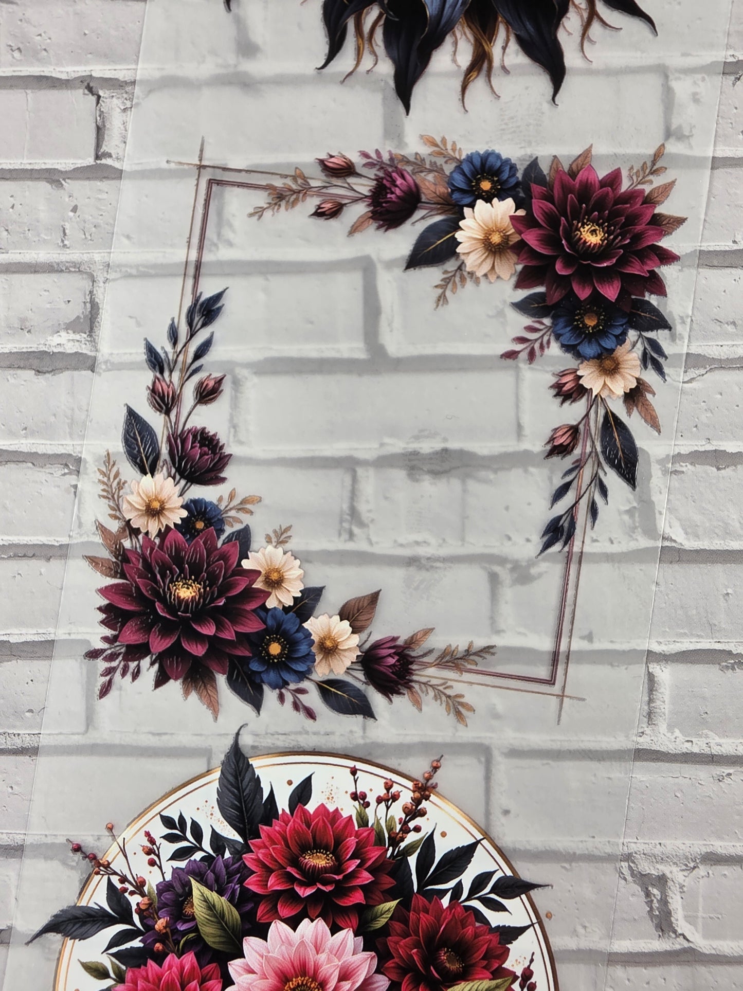 PET Tape 3D Stickerband Dahlia 7cm x 1,50m