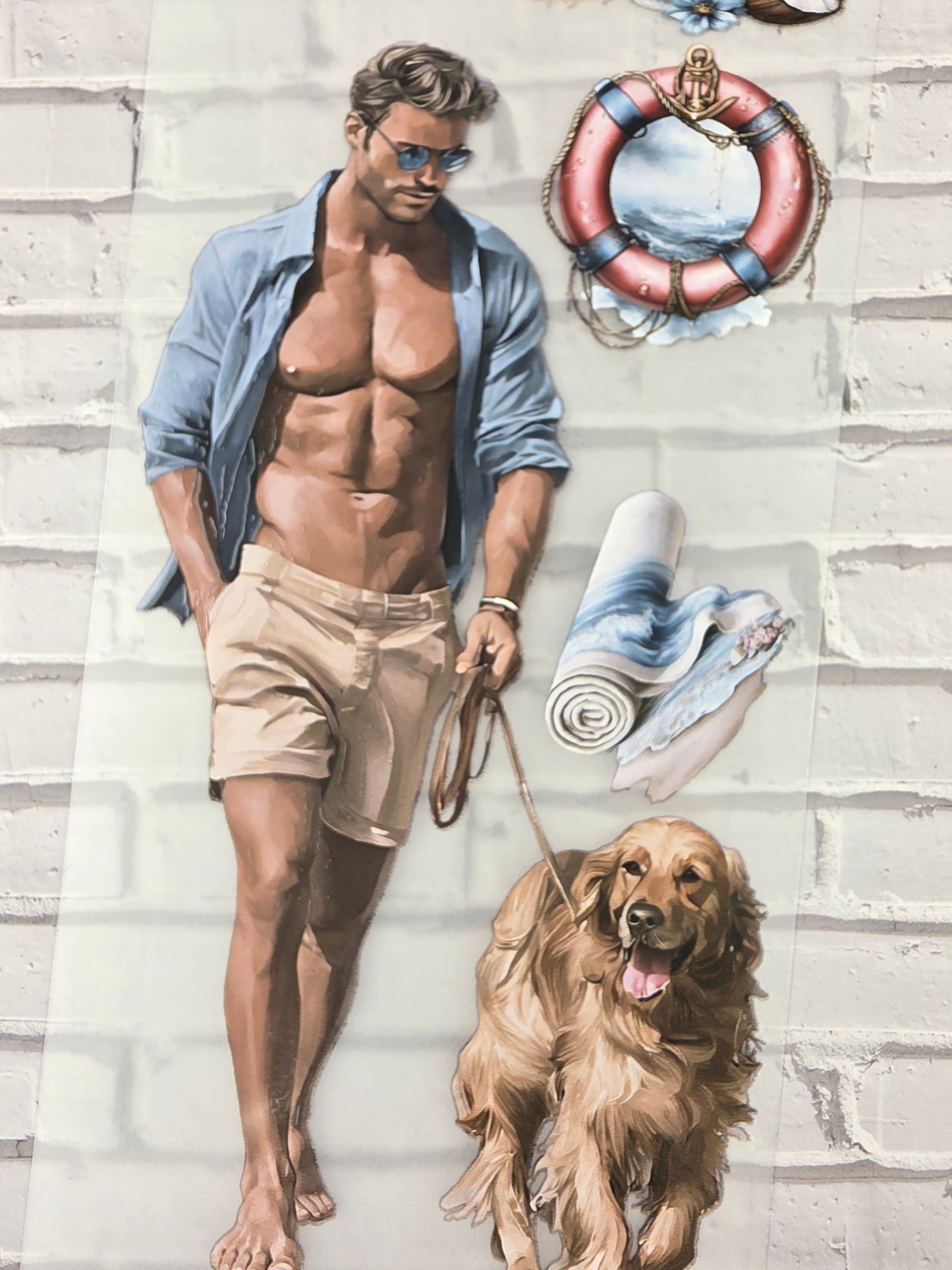 PET Tape 3D Stickerband Beach Boys 7cm x 1,50m