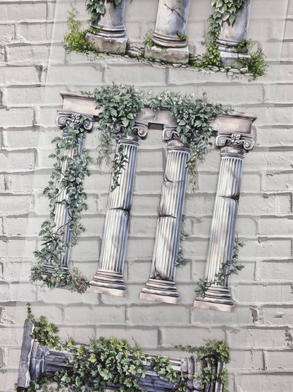 PET Tape XL 3D Stickerband NickisCollageArt Greek Temples 12cm x 1,50m