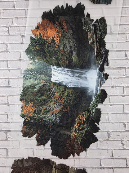 PET Tape XL 3D Stickerband Waterfalls 12cm x 1,50m