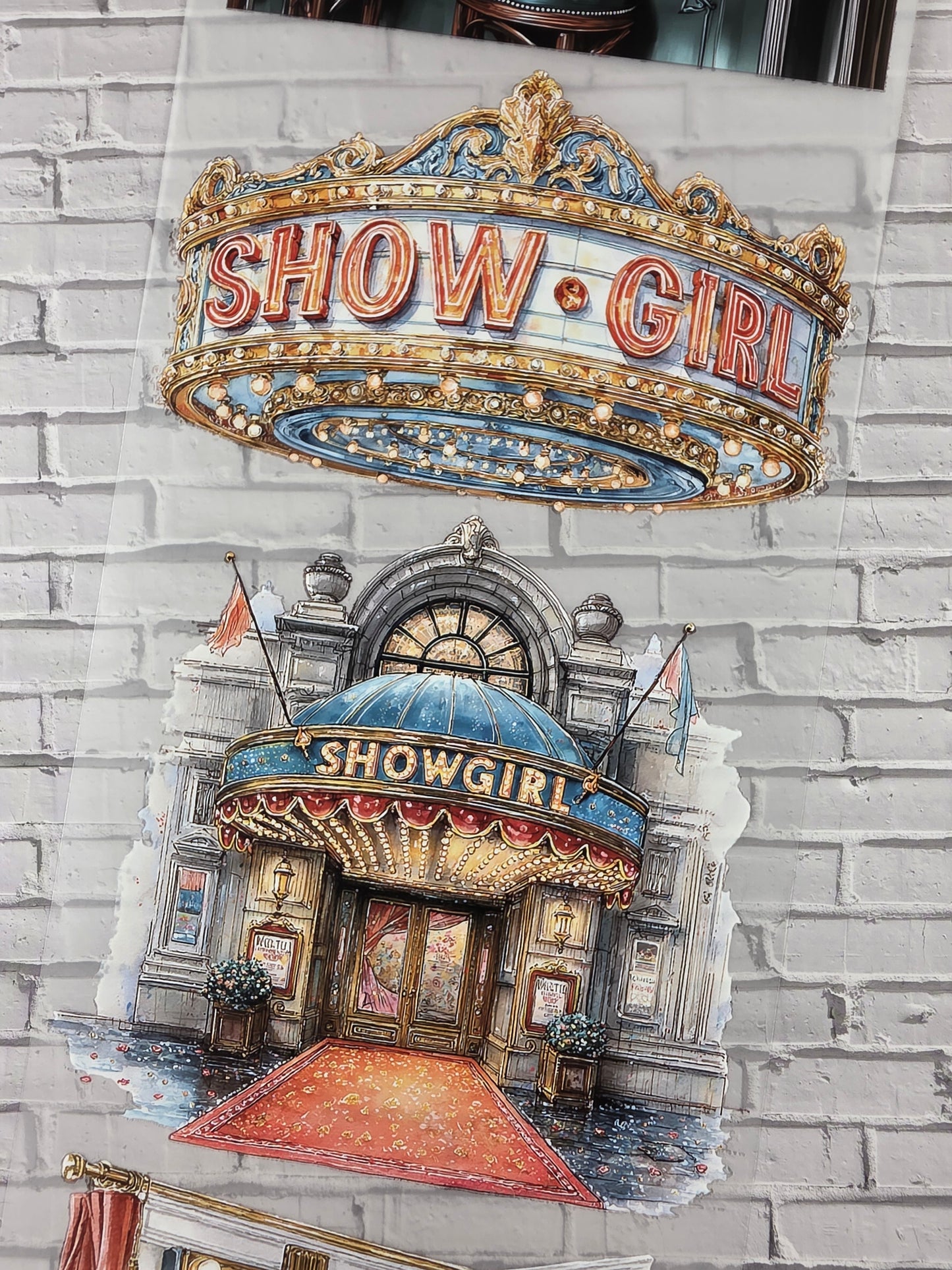 PET Tape XL 3D Stickerband Showgirls/Roaring 20´s 12cm x 1,50m