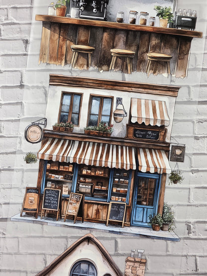 PET Tape XL 3D Stickerband Coffee Shop 12cm x 1,50m