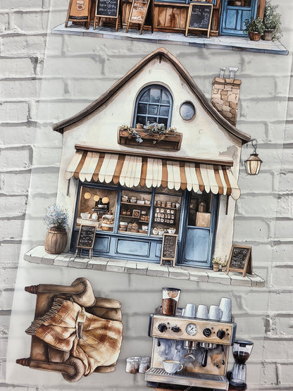 PET Tape XL 3D Stickerband Coffee Shop 12cm x 1,50m