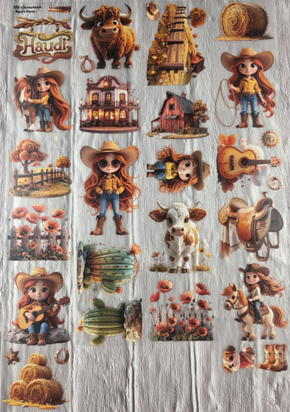 PET Tape 3D Stickerband Rosi´s Farm 7cm x 1,50m