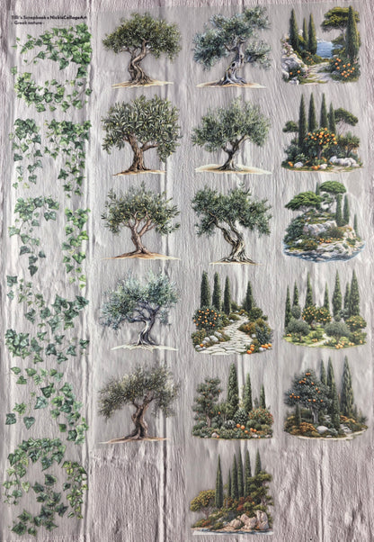 PET Tape 3D Stickerband NickisCollageArt Greek nature 7cm x 1,50m