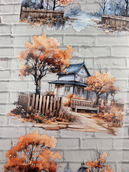 PET Tape XL 3D Stickerband Autumn Landscape 12cm x 1,50m