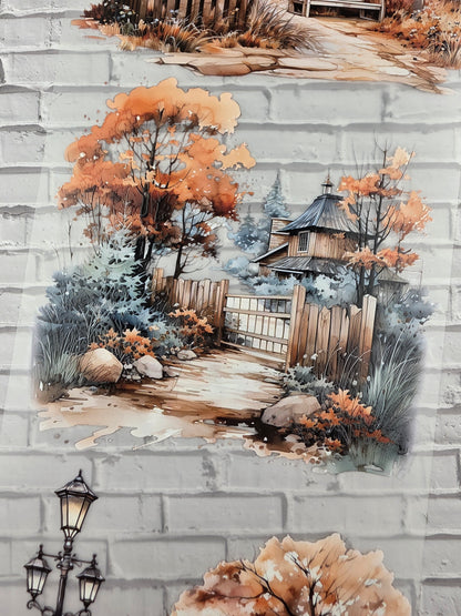 PET Tape XL 3D Stickerband Autumn Landscape 12cm x 1,50m